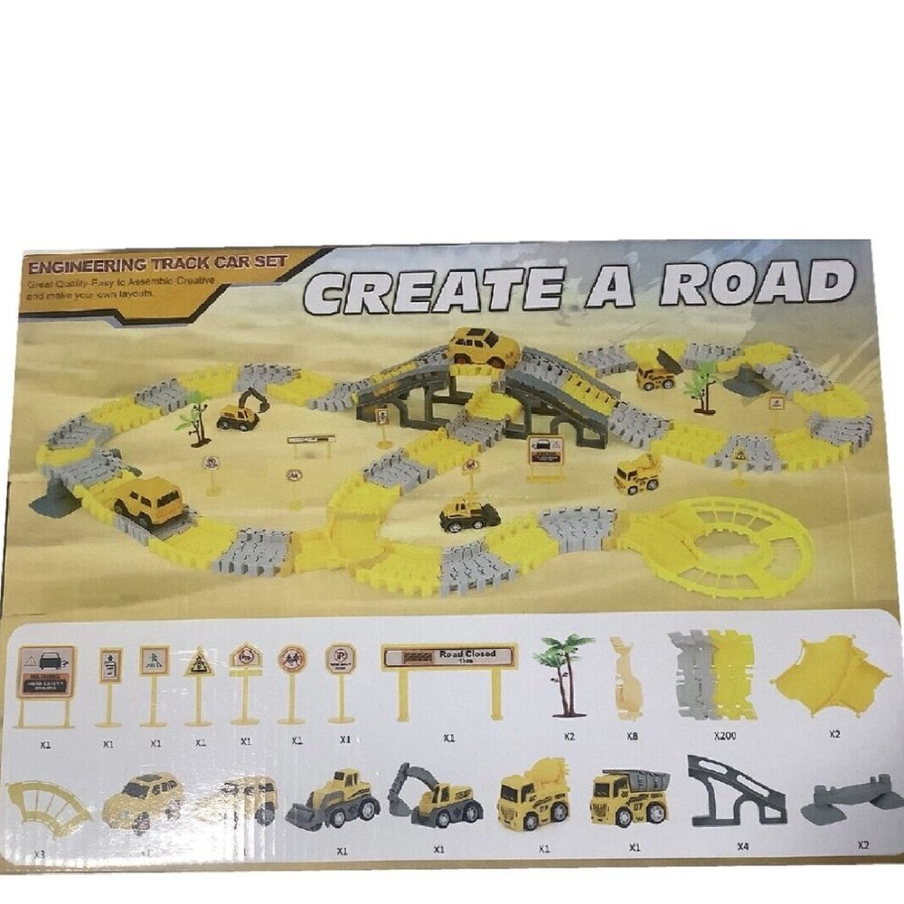 Engineering Track Playset Engineering Truck City Mobilization / 200 PCS Ages - Picture 2 of 2